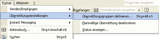 �bermittlungsgruppen definieren